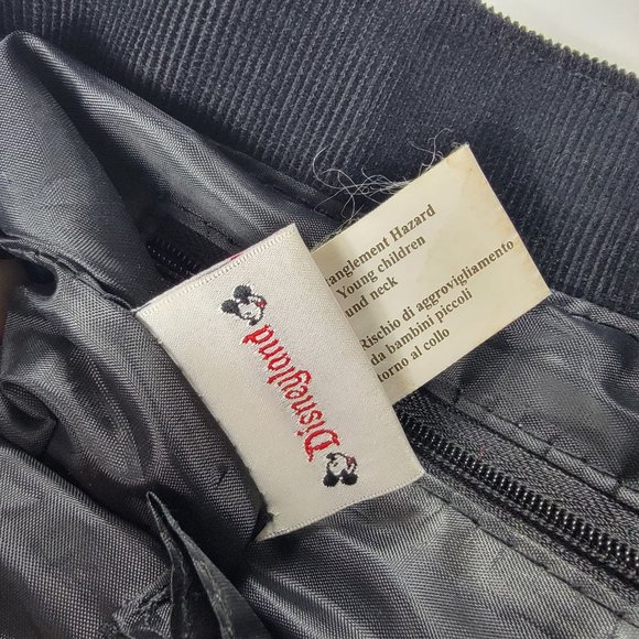 Disneyland Embroidered Mickey Mouse Black Tweed Tote Bag Book Bag - Picture 5 of 11